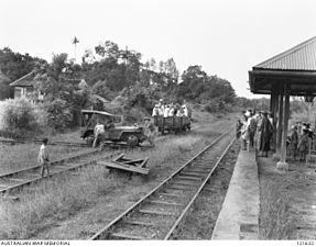 Bahnhof Kinarut mit Drehscheibe