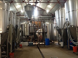 Brewing tasks at Jester King Brewery, Austin, Texas JesterKing04.JPG