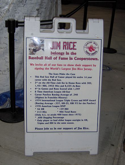 The sign at McCoy Stadium inviting fans to sign the jersey