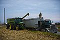 John Deere tractor, auger wagon and truck.jpg