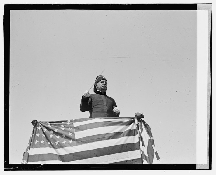 File:John Philip Sousa leading bands, American League Park, 6-7-23 LOC npcc.08829.tif