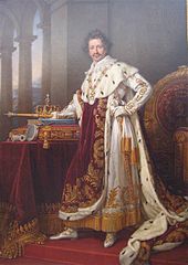Портрет короля Баварії Людвіга I в королівському вбранні. 1826. Нова пінакотека. Мюнхен