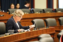 Congresswoman Julia Brownley during a Committee meeting in January 2020 Julia Brownley - 2020-01-16.jpg