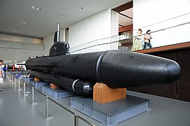 Kairyū-class submarine midget submarine in exhibition hall