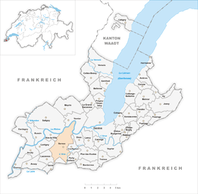 Karte von Bernex