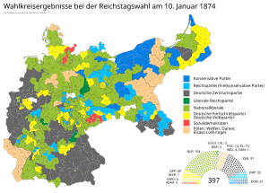 Die Ergebnisse der Reichstagswahl nach Wahlkreisen.