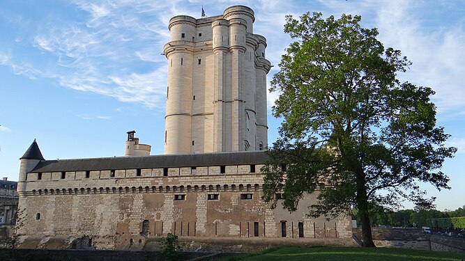 Keep of the castle of Vincennes, France