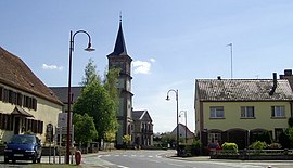 Die lutherische Kirche in Keskastel