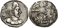 幼ヒーンギーラの硬貨　440年 - 490年ごろ。[6]