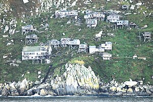 The abandoned Inupiat village of Ukivok was built on stilts