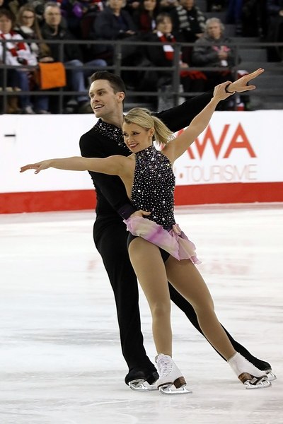 Kirsten Moore-Towers and Michael Marinaro at 2017 Nationals