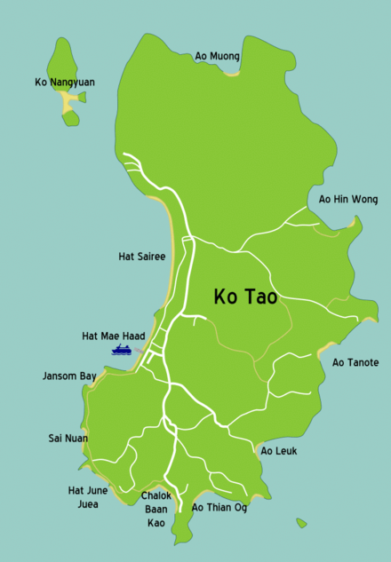 Map of Ko Tao