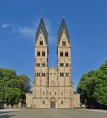 Western front of the Basilica of St. Castor Koblenz - Basilika St. Kastor Westfassade.jpg