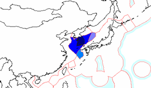 South Korean exclusive economic zone:
Korean EEZ
EEZ claimed by Republic of Korea and Japan
Joint regime with Japan Koreez.PNG