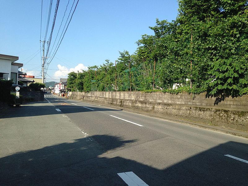 File:Kumamoto Prefectural Road No.29 in Haramanda, Arao, Kumamoto 3.jpg