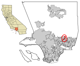LA County Incorporated Areas Duarte highlighted.svg