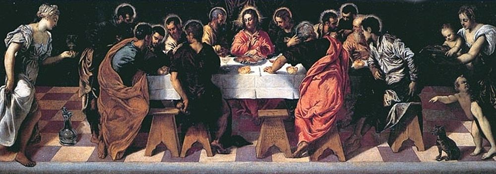 La ltima Cena (Iglesia de San Marcuola, Venecia, 1547) - Tintoretto