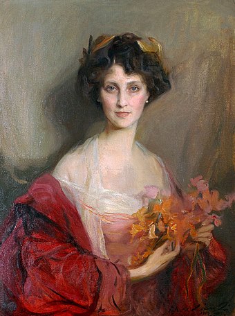 Winifred Cavendish-Bentinck, Duchess of Portland, painted by Philip Alexius de László in 1912