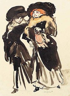 "To elegante damer", 1908