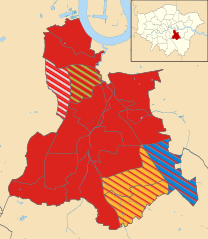 Lewisham 2002 results map