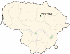 Panevėžys: Etimología, Geografía, Historia