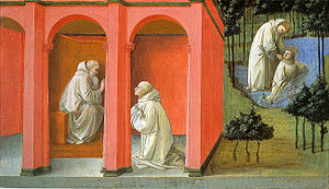 Lippi, Ordres saint Benoît Saint Maurus à la rescousse de Saint Placidius.jpg