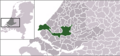 Location of Rotterdam in the Netherlands