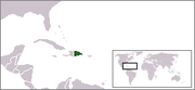 Locator map for the Dominican Republic
