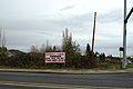 Location of now removed Hazeldale Store on Oregon 10 west of Beaverton and south of Aloha.