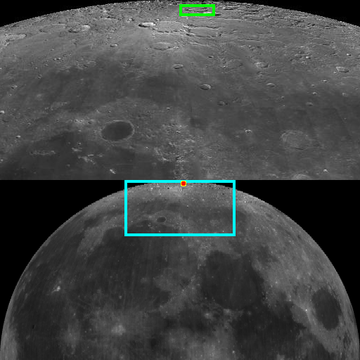 Location of the crater Challis Lunar crater Challis.png