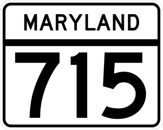 <span class="mw-page-title-main">Maryland Route 715</span> State highway in Maryland, United States