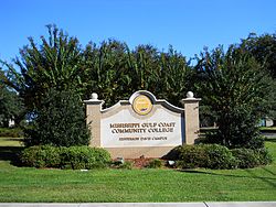 Jefferson Davis campus sign