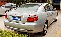 Rear view of the Chinese market Galant