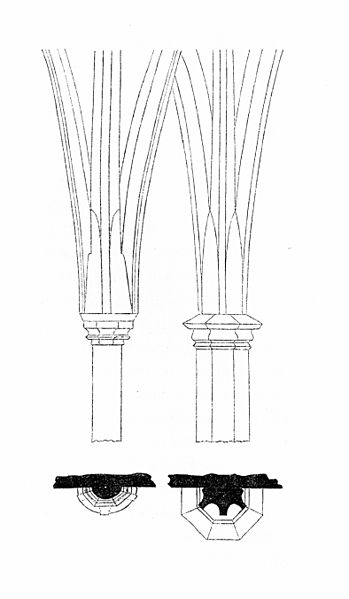 File:MZK 002 Nr 01 Die Dreifaltigkeitskirche der Dominicaner in Krakau - Fig. 03 Gewölberippen und Halbsäulenprofile.jpg