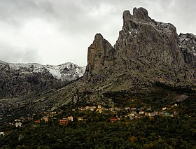 Vue de Thaletat et d'Aït Abdellali des hauteurs d'Aït Boumahdi