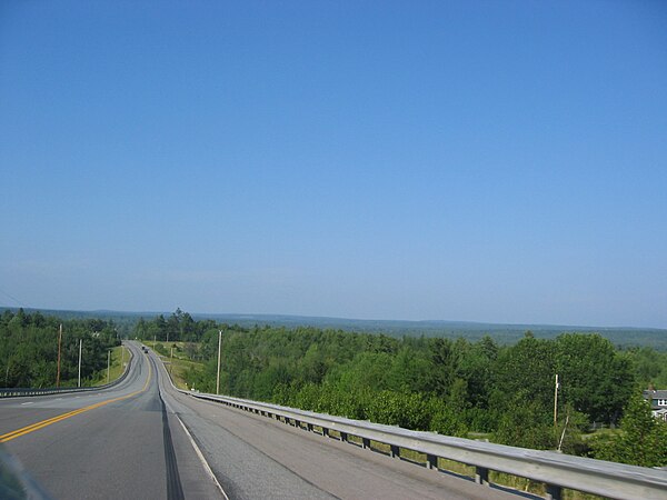 Maine State Route 9 east of Bangor.