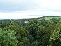 Balcarres House seen from the tower folly on top of Balcarres Craig