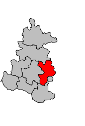 Cantonul Beaurepaire-en-Bresse - Harta