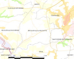 Bricqueville-la-Blouette – Mappa