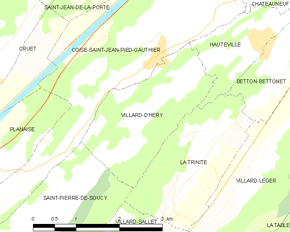 Poziția localității Villard-d'Héry