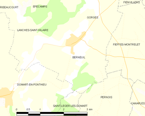 Poziția localității Berneuil