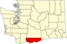 Placering af Klickitat County (Klickitat County)