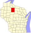 State map highlighting Price County