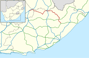 Map of the R58 (South Africa).svg