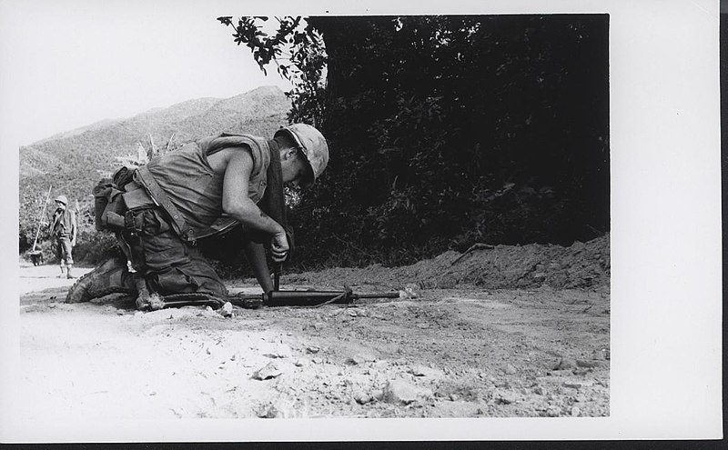 File:Marines Conduct a Road Sweep, 1969 (29230525682).jpg