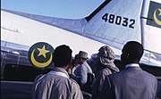 Mauritania airforce plane in the Sahara