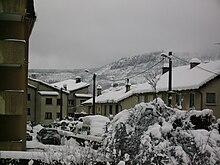 Eine andere Ansicht von Mende im Winter