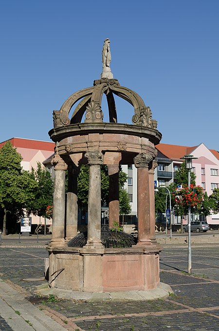 Merseburg, Markt, Staupenbrunnen, 002