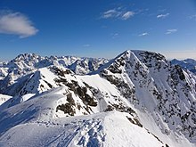 Cime principale du Malinvern, vue depuis la cime secondaire ou nord-ouest.