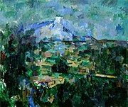 Mont Sainte-Victoire, Les Lauves (Bázel), 1904-1906, Paul Cezzane.jpg